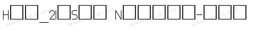 Hlv_2Inset Normal字体转换
